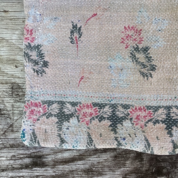 NEW vintage Anthropologie KANTHA pillow COVER case - Picture 3 of 3